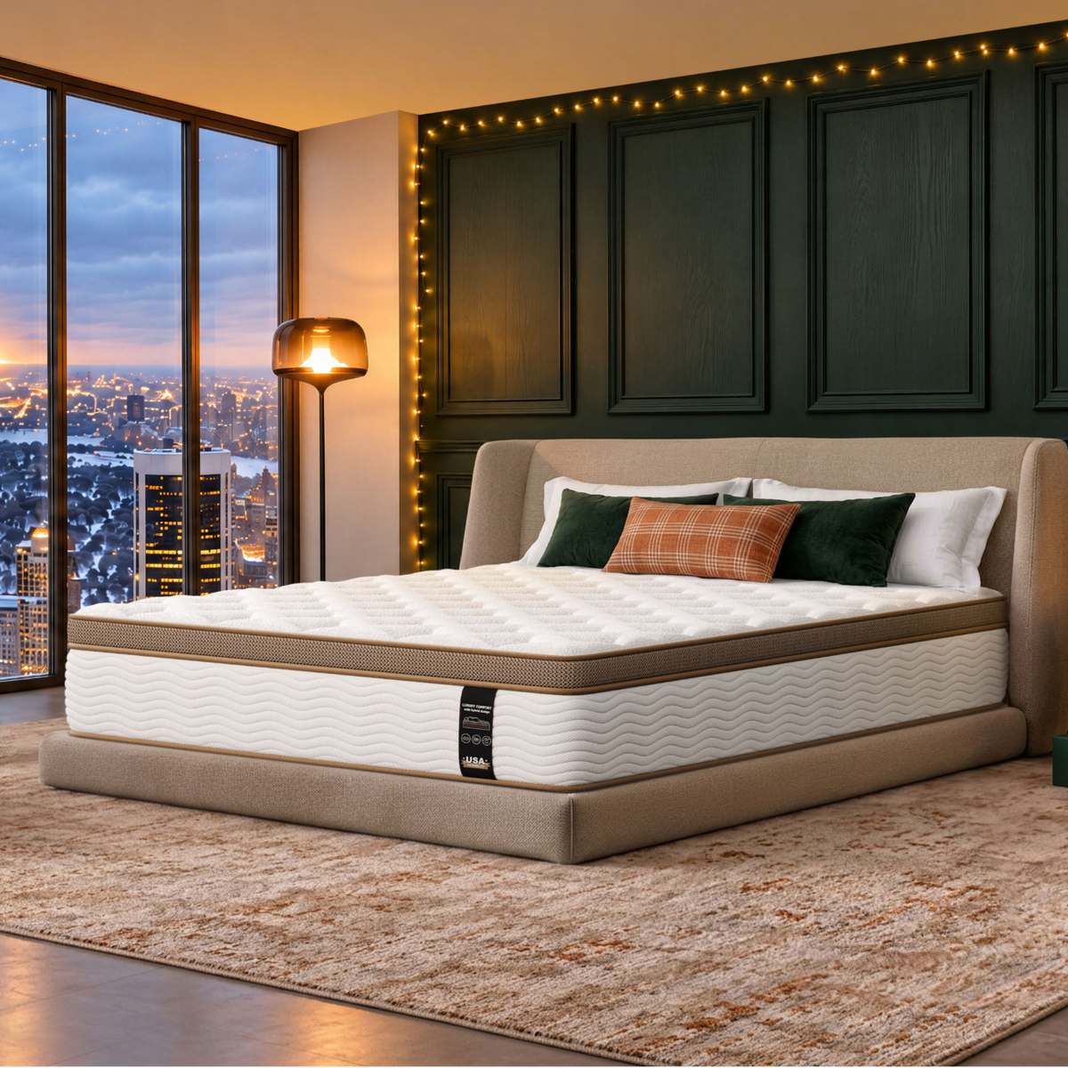 White Brown Mattress