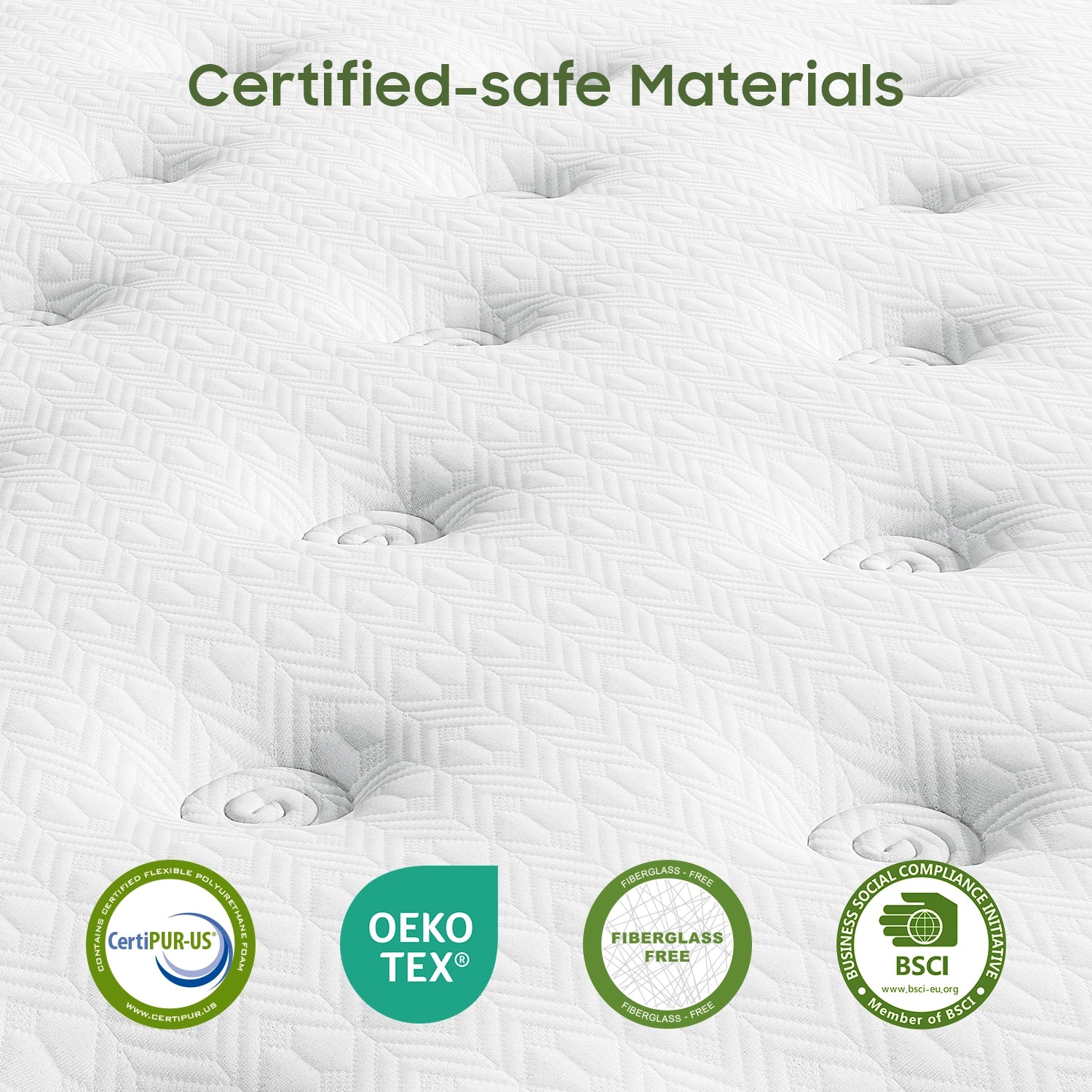 Queen Green Firm Mattress