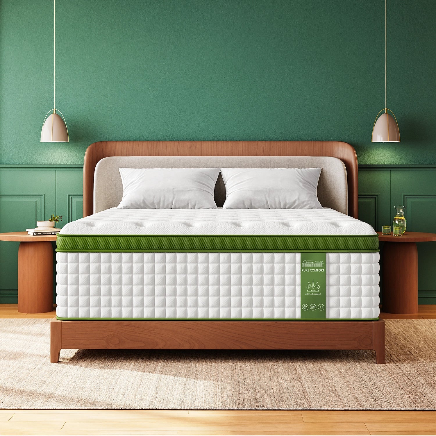 Queen Green Firm Mattress