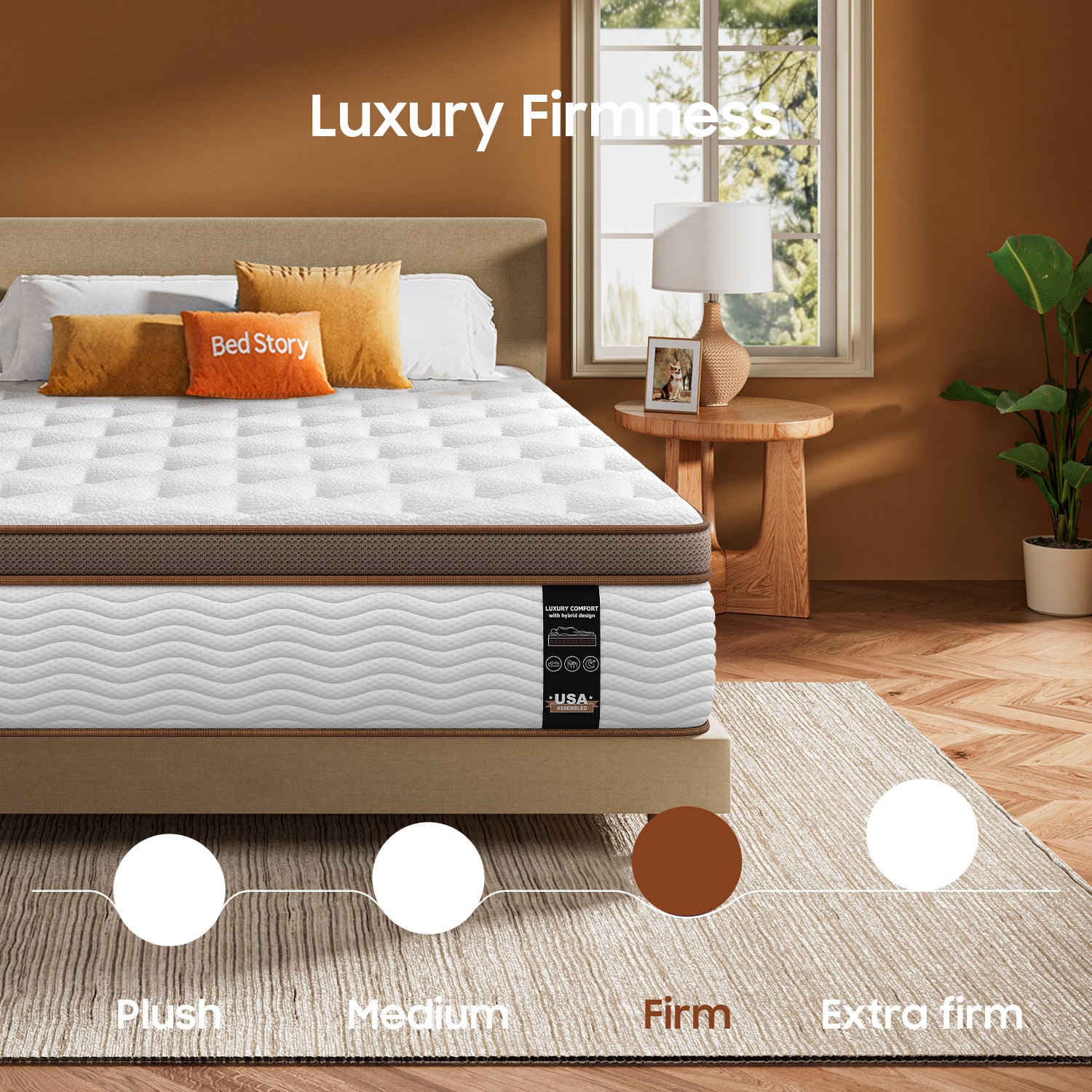 King White Brown Mattress