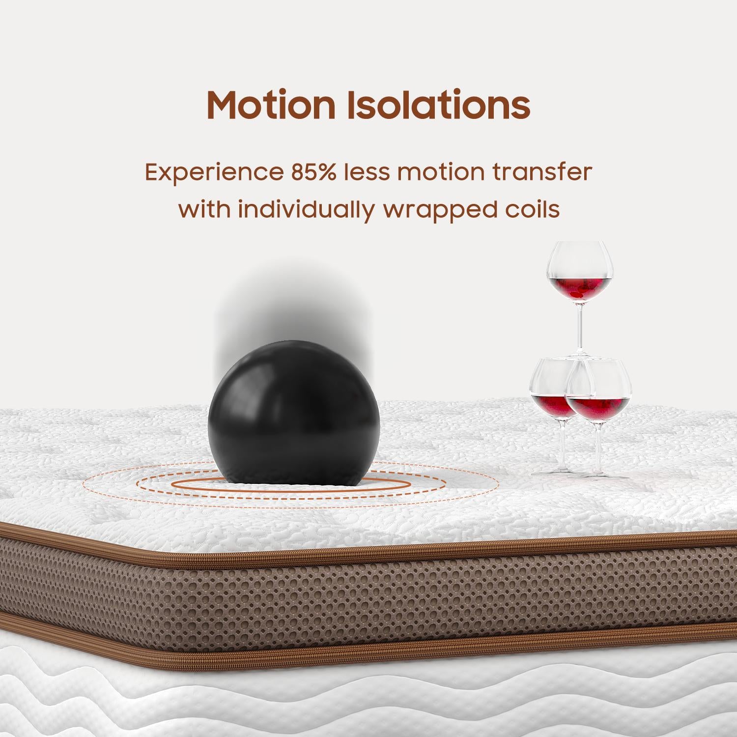 White Brown Mattress