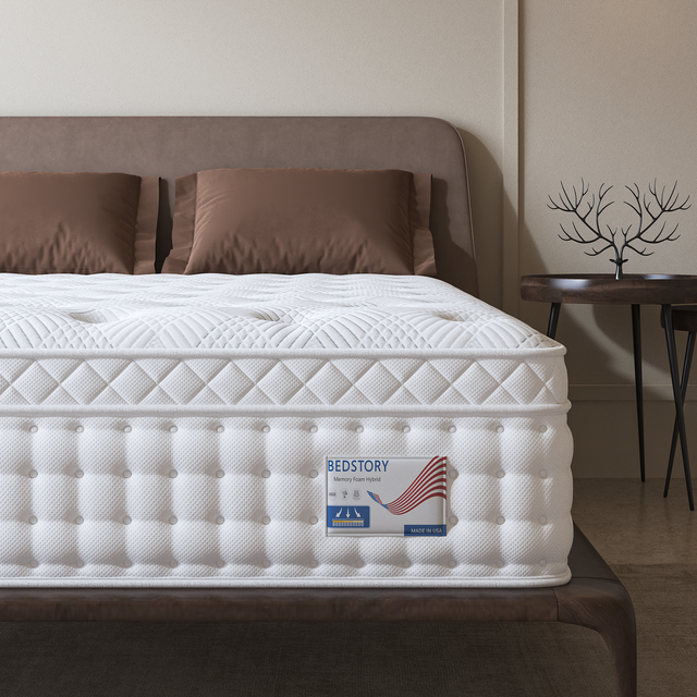 BedStory 12 - 14 Inch Deep Sleep Firm Mattress Extra Lumbar Support