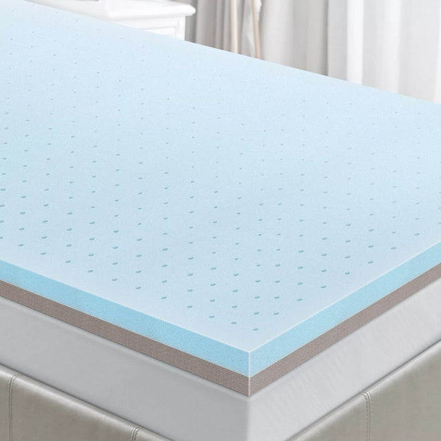 Bedstory 3 Inch Gel Memory Foam Mattress Topper Pads Visco Bamboo Mat Cushion