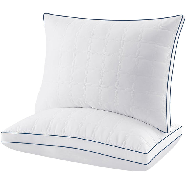 BedStory Queen Pillows 2 Pack - Premium Soft Down Alternative Fill Supportive for Back/Side/Stomach Sleepers