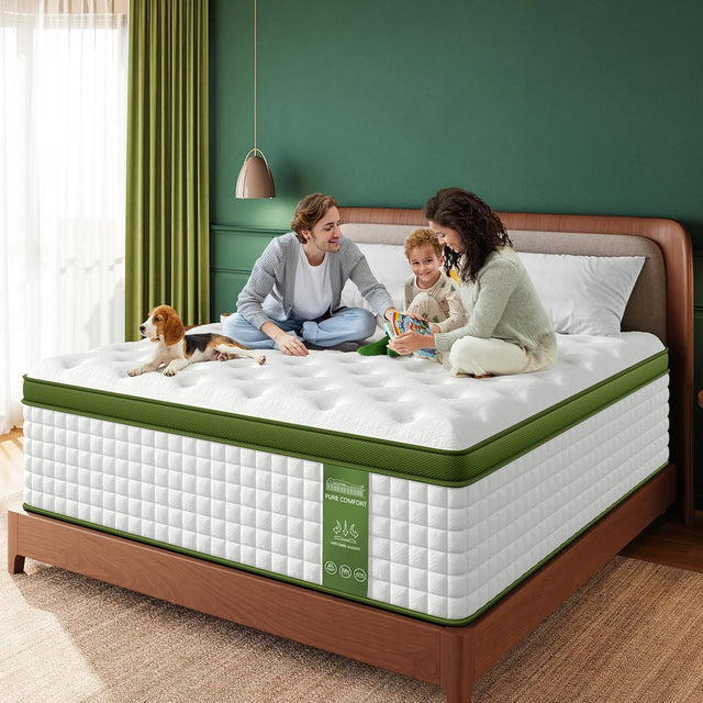 BedStory 12-14 Inch Medium Firm Hybrid Mattress | Gel Memory Foam & Pocket Springs for Optimal Support