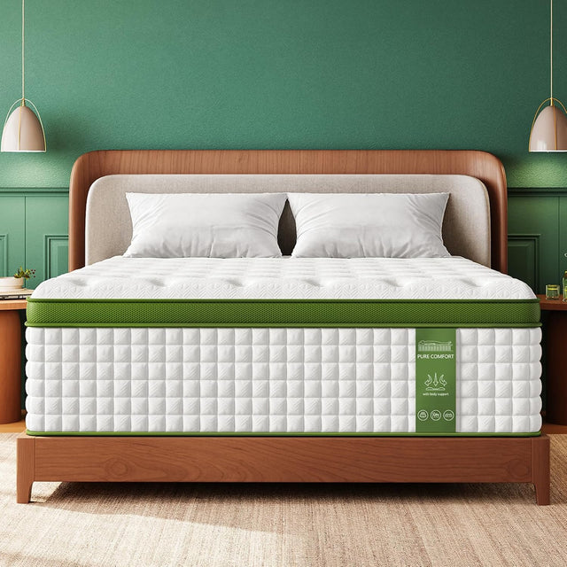 BedStory 12-14 Inch Medium Firm Hybrid Mattress | Gel Memory Foam & Pocket Springs for Optimal Support