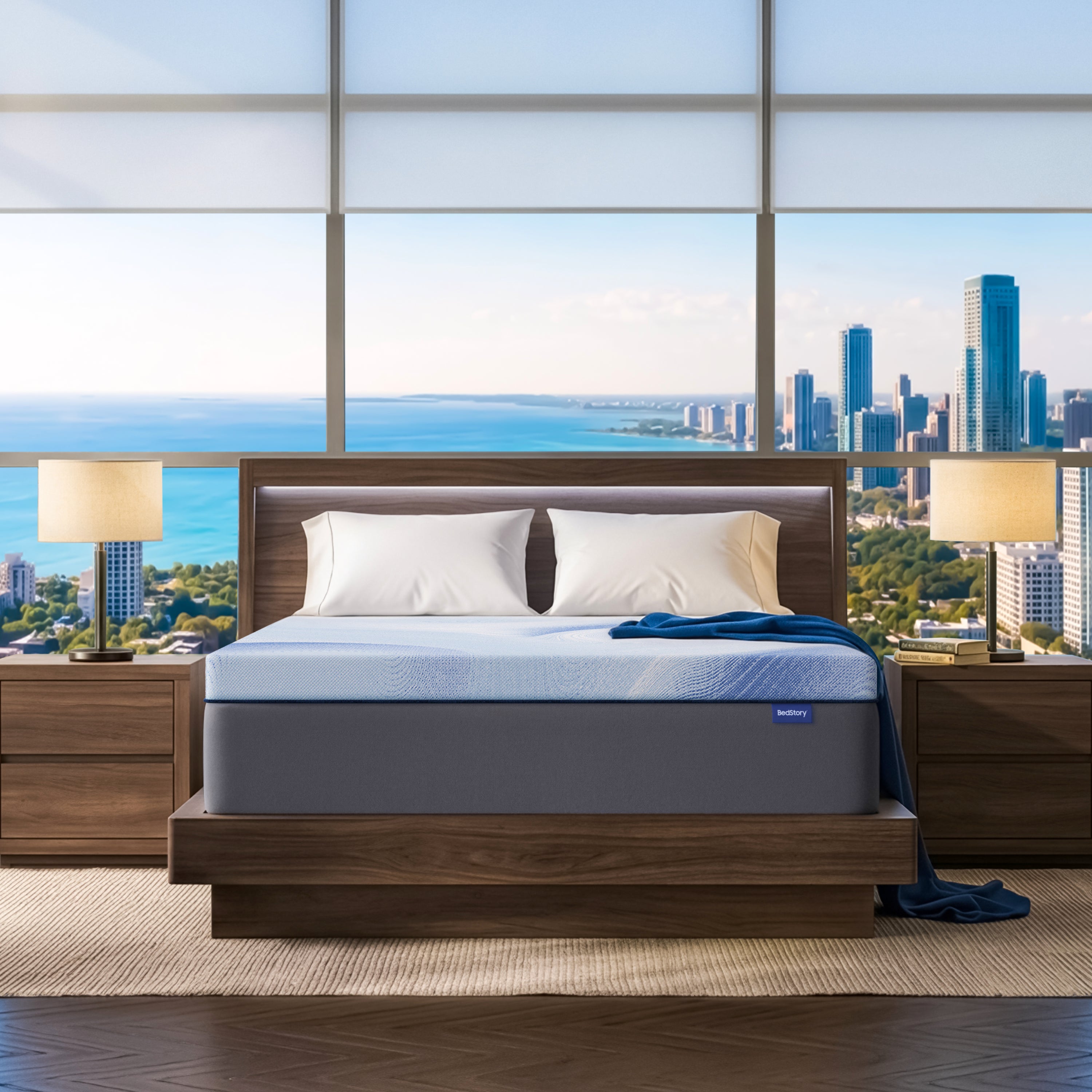 BEDSTORY SPINEALIGN Firm Memory Foam Mattress Topper