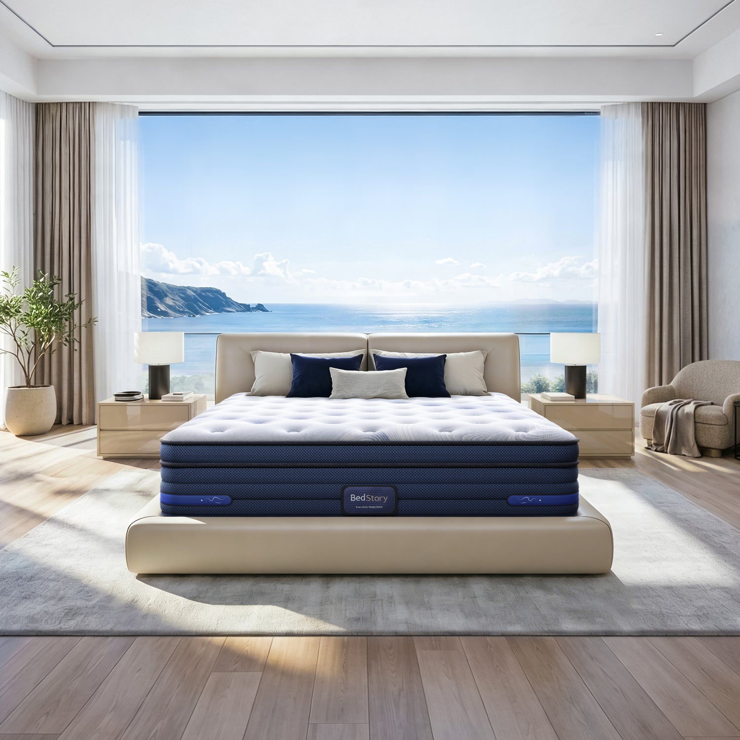 13" BEDSTORY SPINEALIGN™ PRO firm hybrid mattress