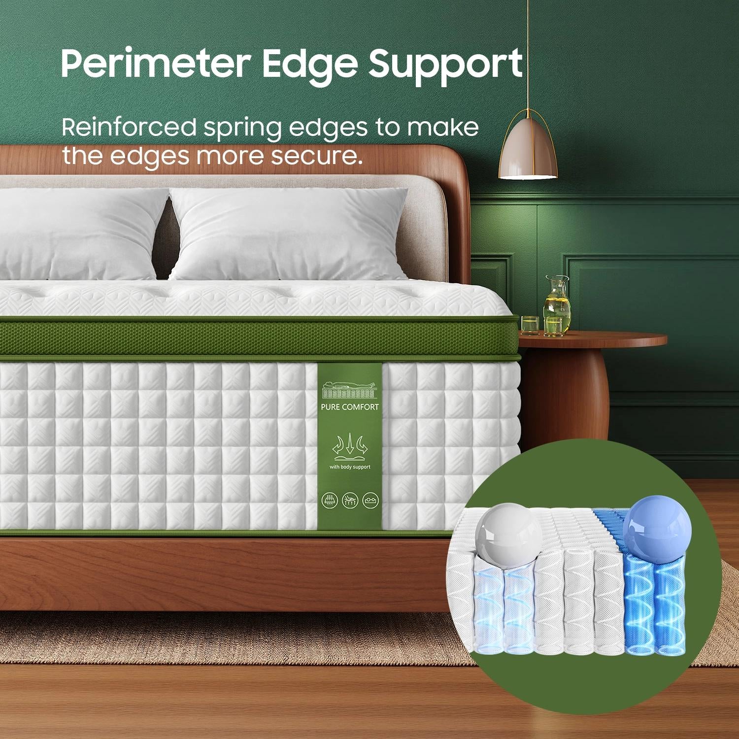 Queen Green Firm Mattress