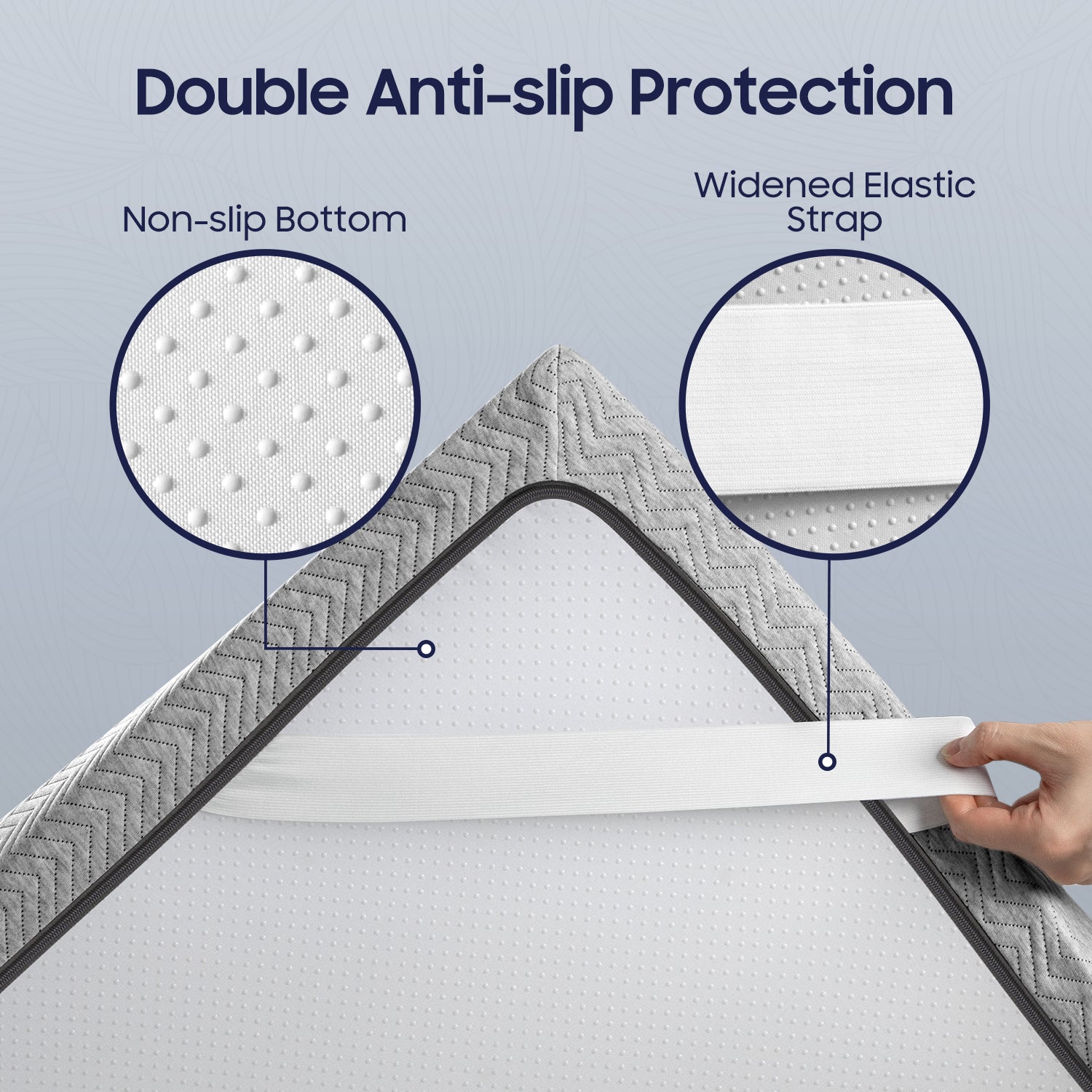 Grey Curve  Support Topper