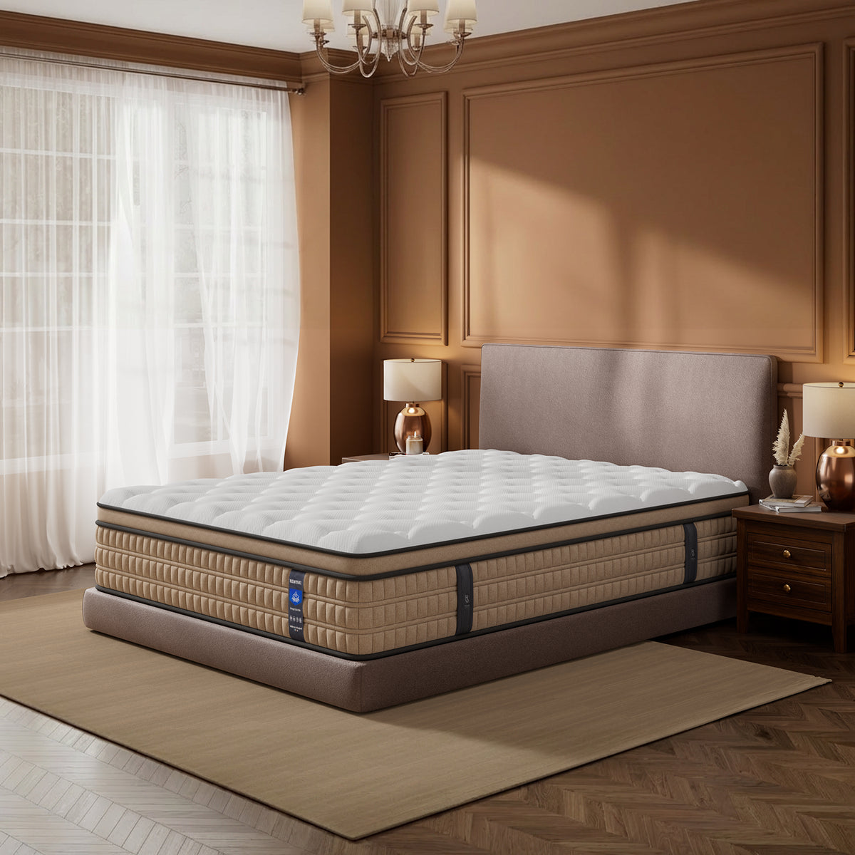 Sacred Wood firm hybrid mattress layers