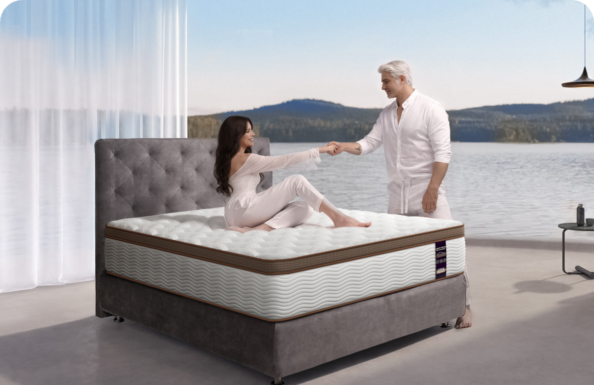 White Brown Mattress