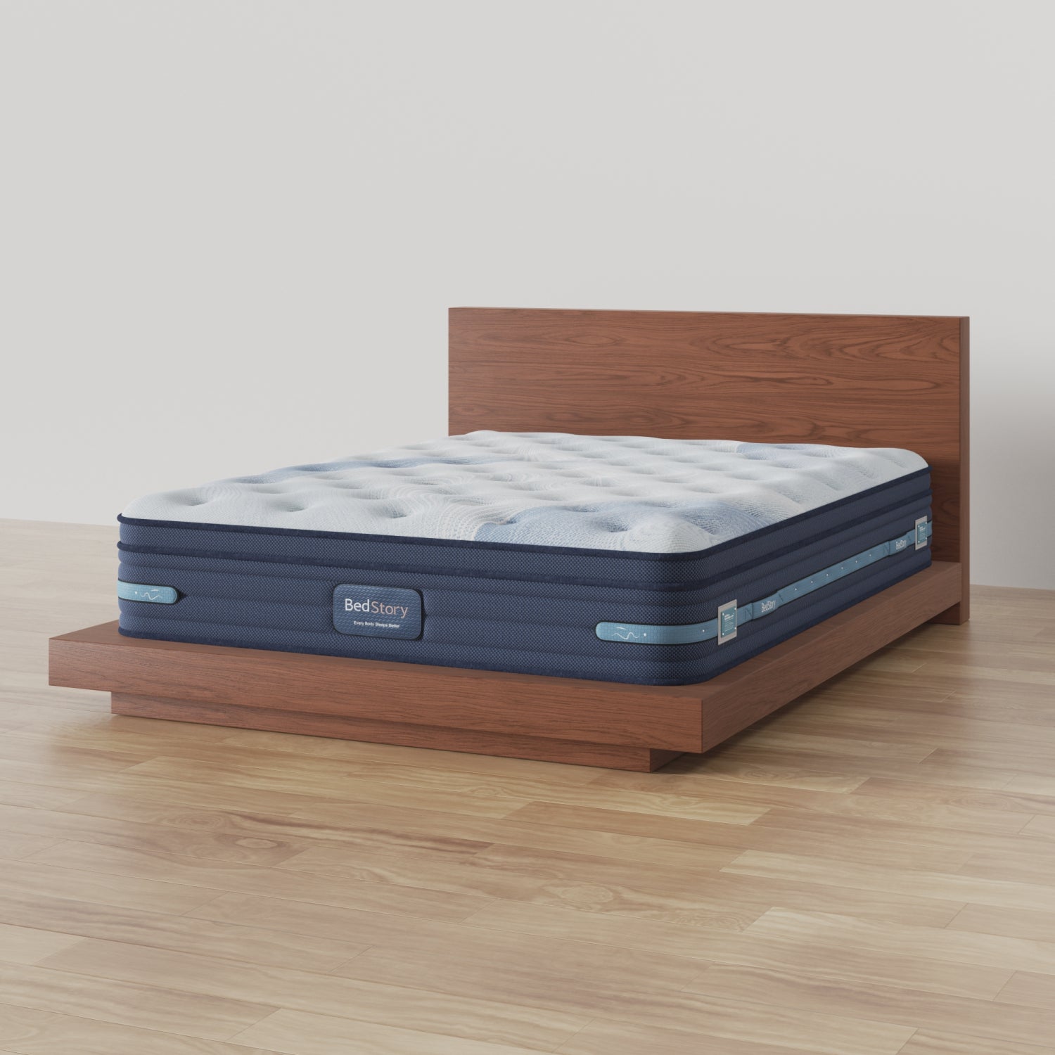 BEDSTORY SPINEALIGN firm hybrid mattress compatible with platform, upholstered, wood, and metal bed frames